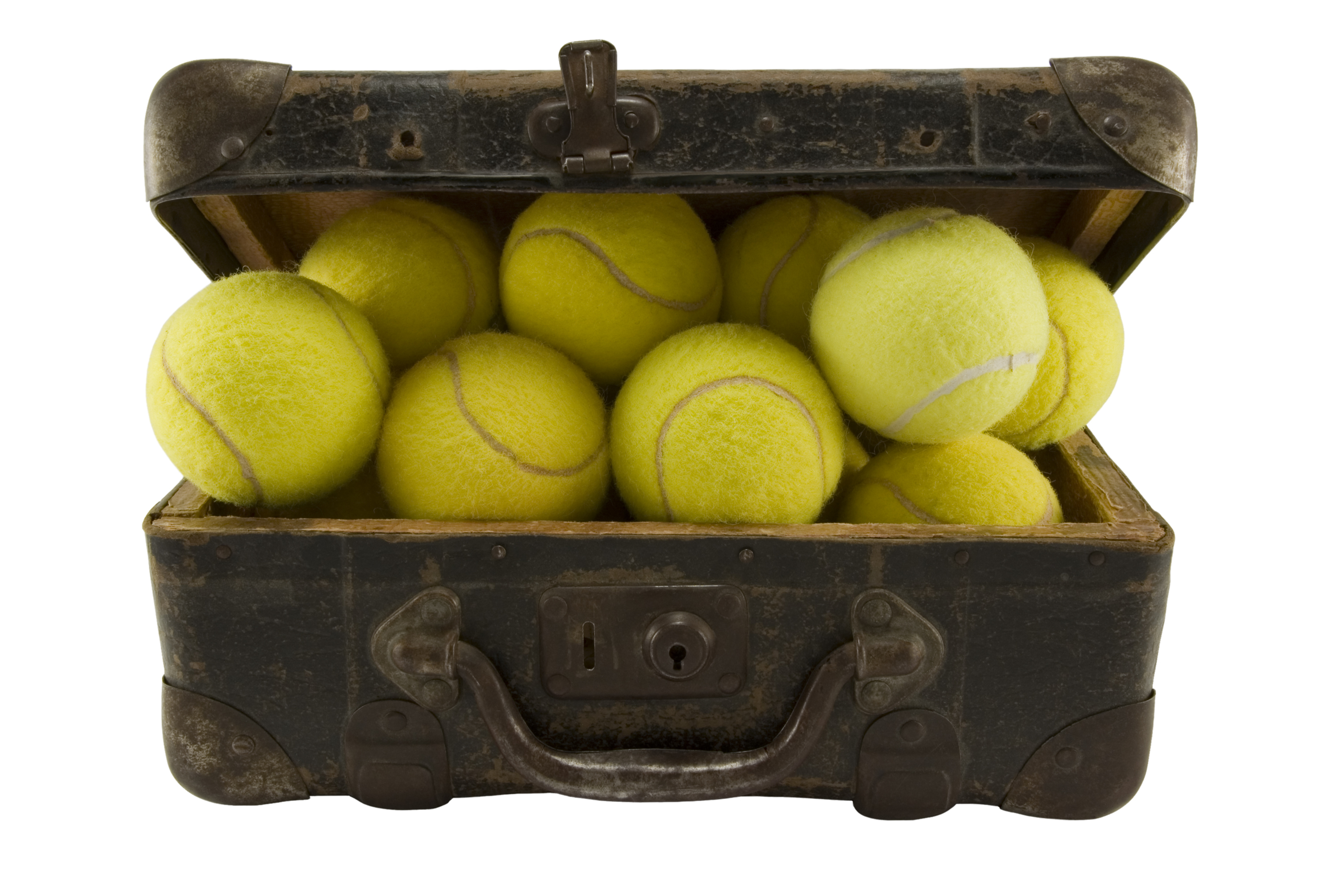 © Ungorf | Dreamstime.com - Old Suitcase Full Of Tennis Balls Photo